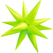 1 Ballon Starburst Electric Jaune 26