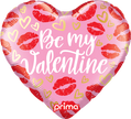 18” Coeur Be My Valentine Kisses - Prima