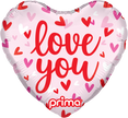 9” Coeur Love You Confetti Hearts - Prima