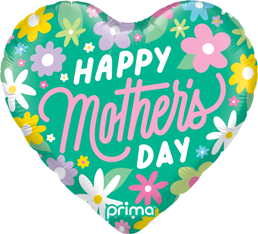 18” Heart Happy Mother's Day Ditsy Floral - Prima
