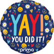 18” Round Yay You Did It Groovy Icons - Prima