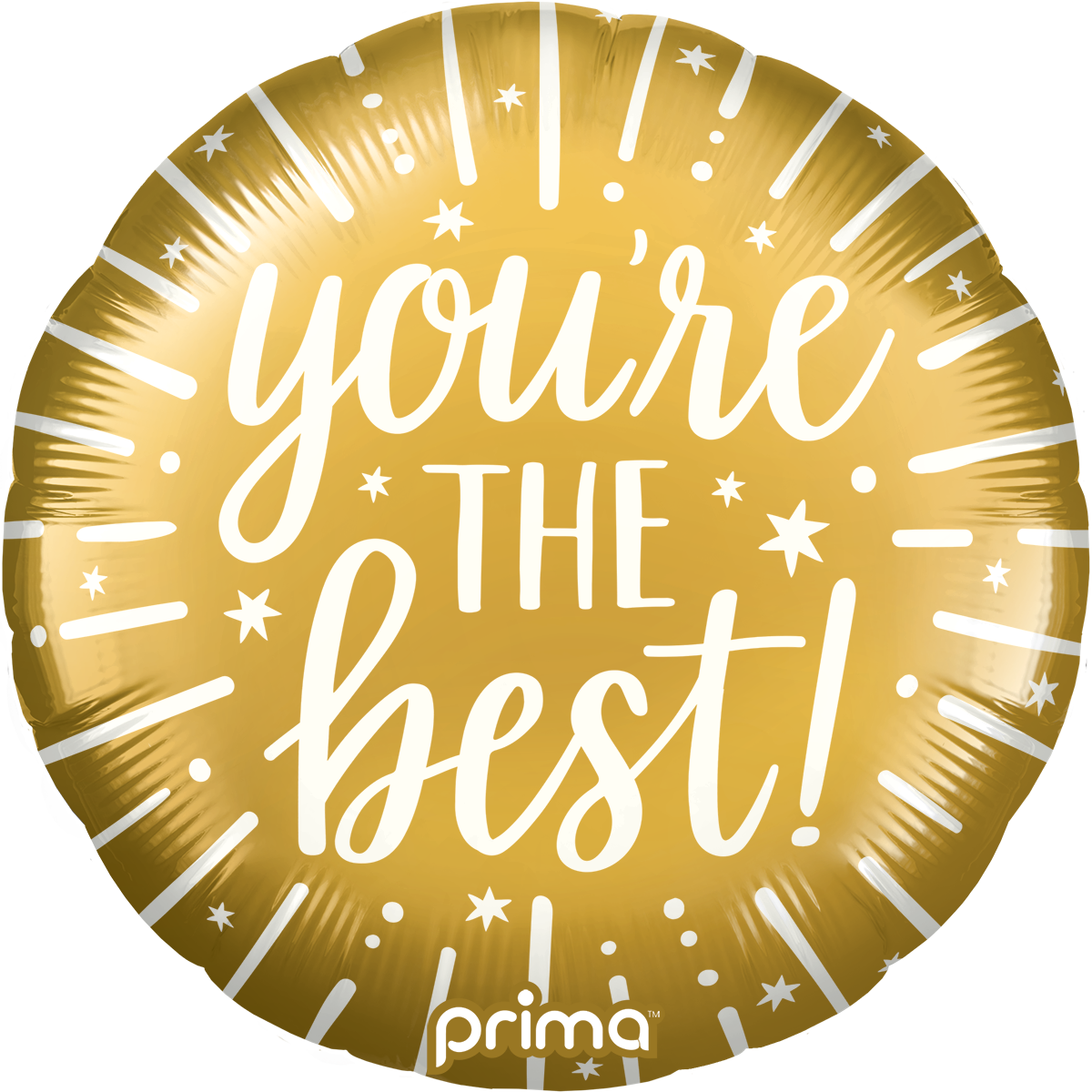 18” Round You're the Best Gold - Prima