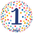 1 Ballon Aluminium Round Happy Birthday Colorful Confetti 1 18