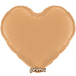 1 Ballon Aluminium Heart Caramel 18
