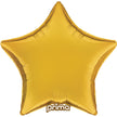 1 Ballon Aluminium Star Gold 18