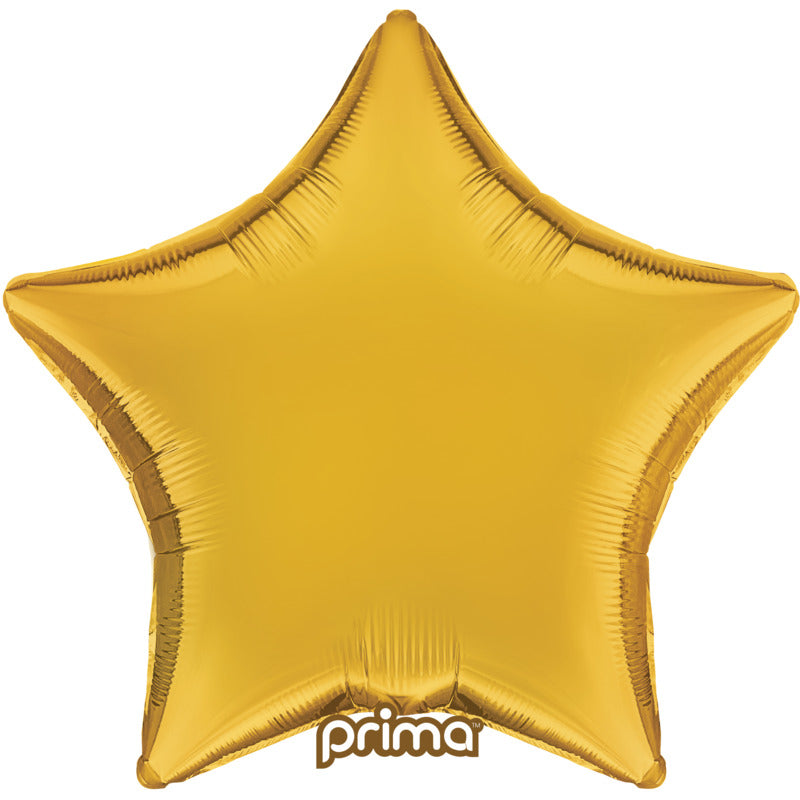 1 Poche De 6 Ballons Aluminium Star Gold 9