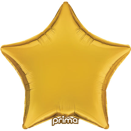 1 Poche De 6 Ballons Aluminium Star Gold 9