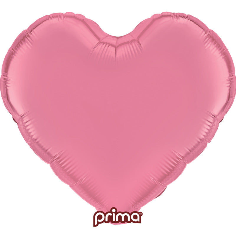 1 Poche De 6 Ballons Aluminium Heart Light Pink 9