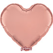 1 Ballon Aluminium Heart Rose Gold 18