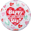 1 Ballon Sphere Happy Valentine's day checker heart 20” - Prima