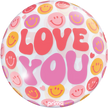 1 Ballon Sphere Love you smile faces 10