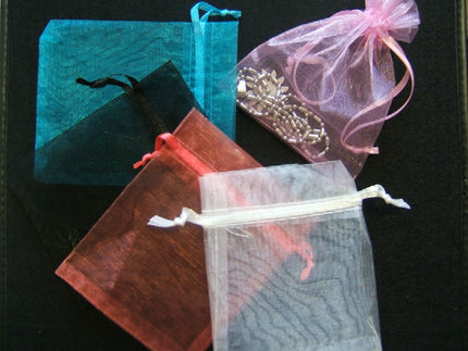 lot de 10 pochettes pour dragées tulle blanc
