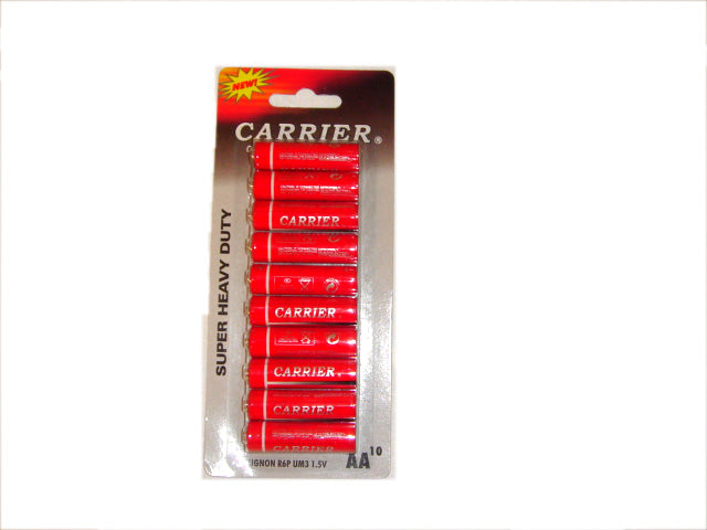 lot de 10 piles lr06 aa carrier