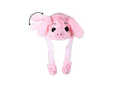 bonnet oreilles qui bougent cochon rose