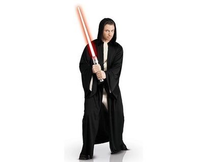 robe longue noire avec capuche jedi™/sith™ adulte