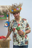 chemise tahiti hawaï beige