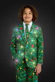 BOYS Christmas Green Tree - Light Up