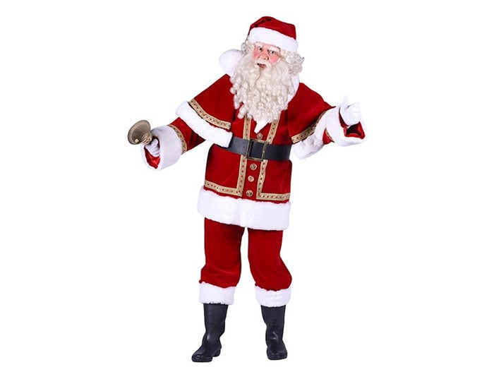 déguisement de père noël 4pcs velours luxe pro