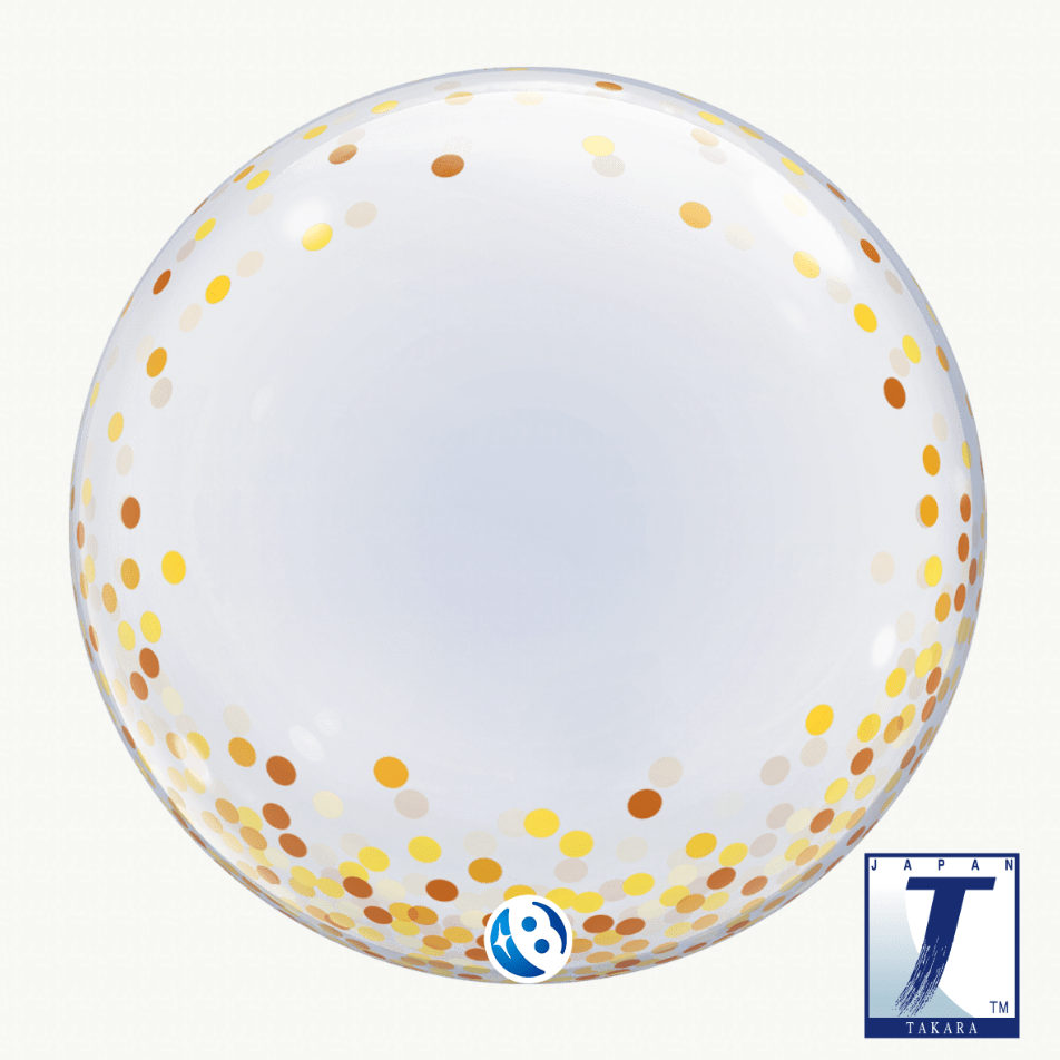 Bubble Deco Confettis Dorés 61cm - Takarakosan