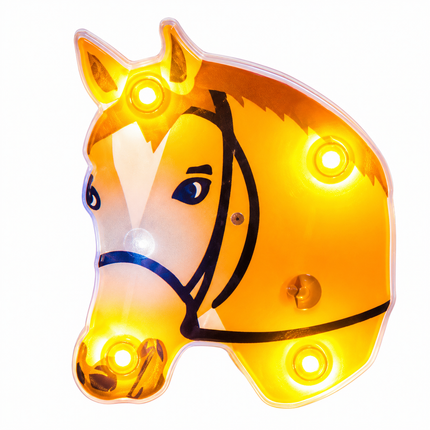 badge/magnet led tête de cheval
