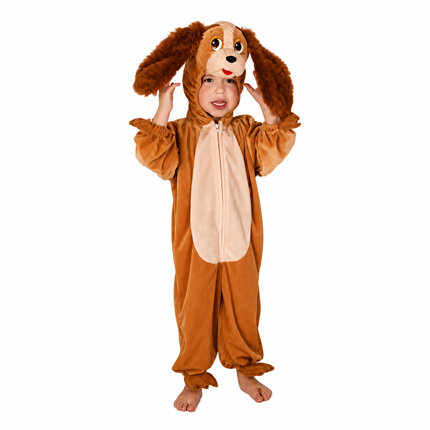 déguisement peluche chien brun