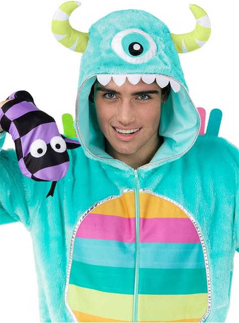 Déguisement de monstre coloré pour adulte