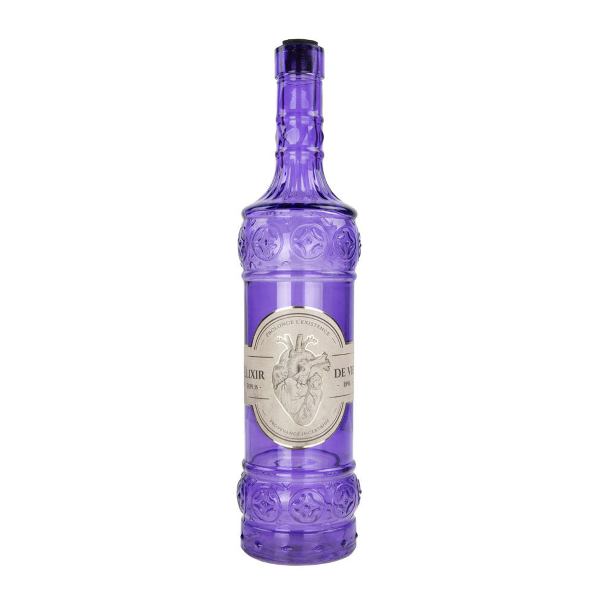 BOUTEILLE EN VERRE VIOLETTE HALLOWEEN