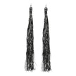 BOUCLES D'OREILLE LAMETTA X2 NOIRES