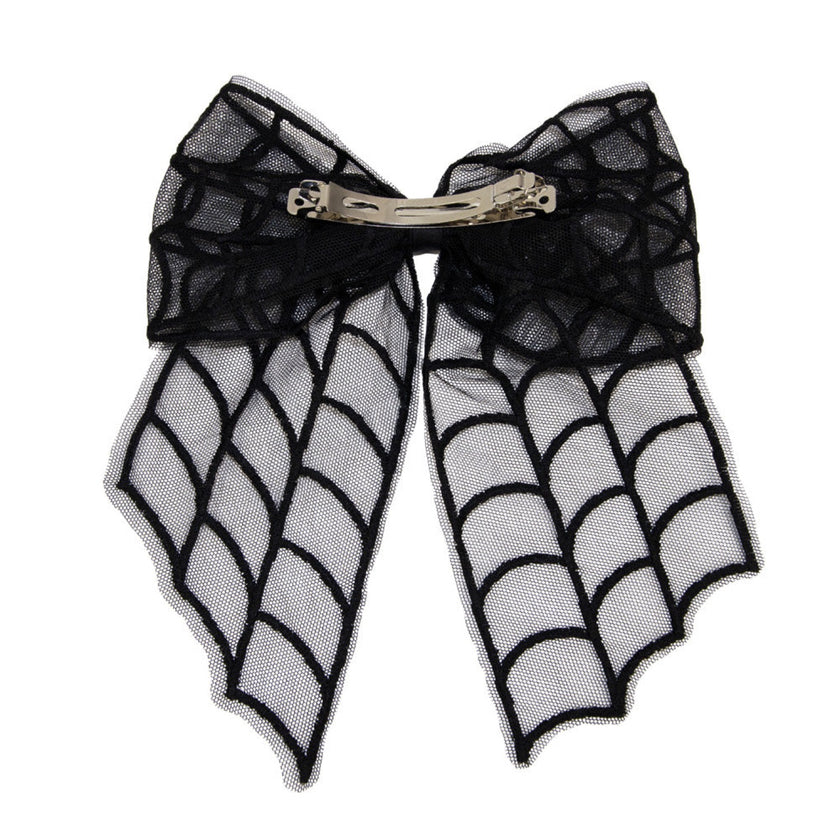 NOEUD CHEVEUX HALLOWEEN NOIR