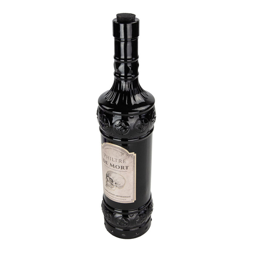 BOUTEILLE EN VERRE NOIR HALLOWEEN