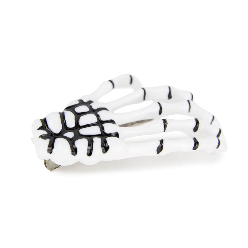 BARRETTES MAIN DE SQUELETTE X 2