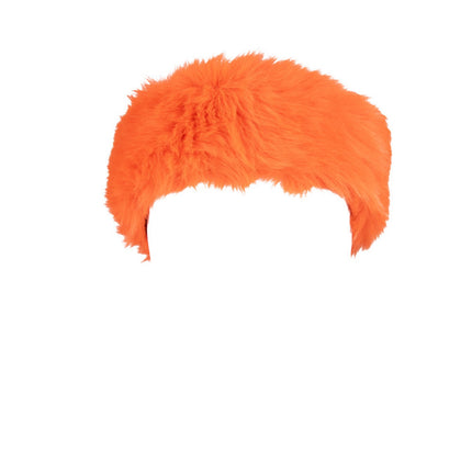 BANDEAU FOURRURE ORANGE FLUO