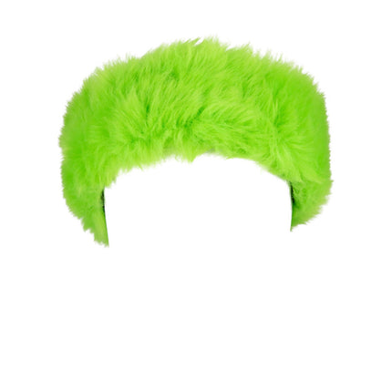 BANDEAU FOURRURE VERT FLUO