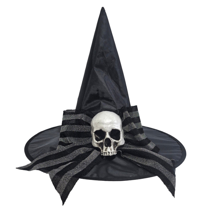 CHAPEAU DE SORCIERE TETE DE MORT