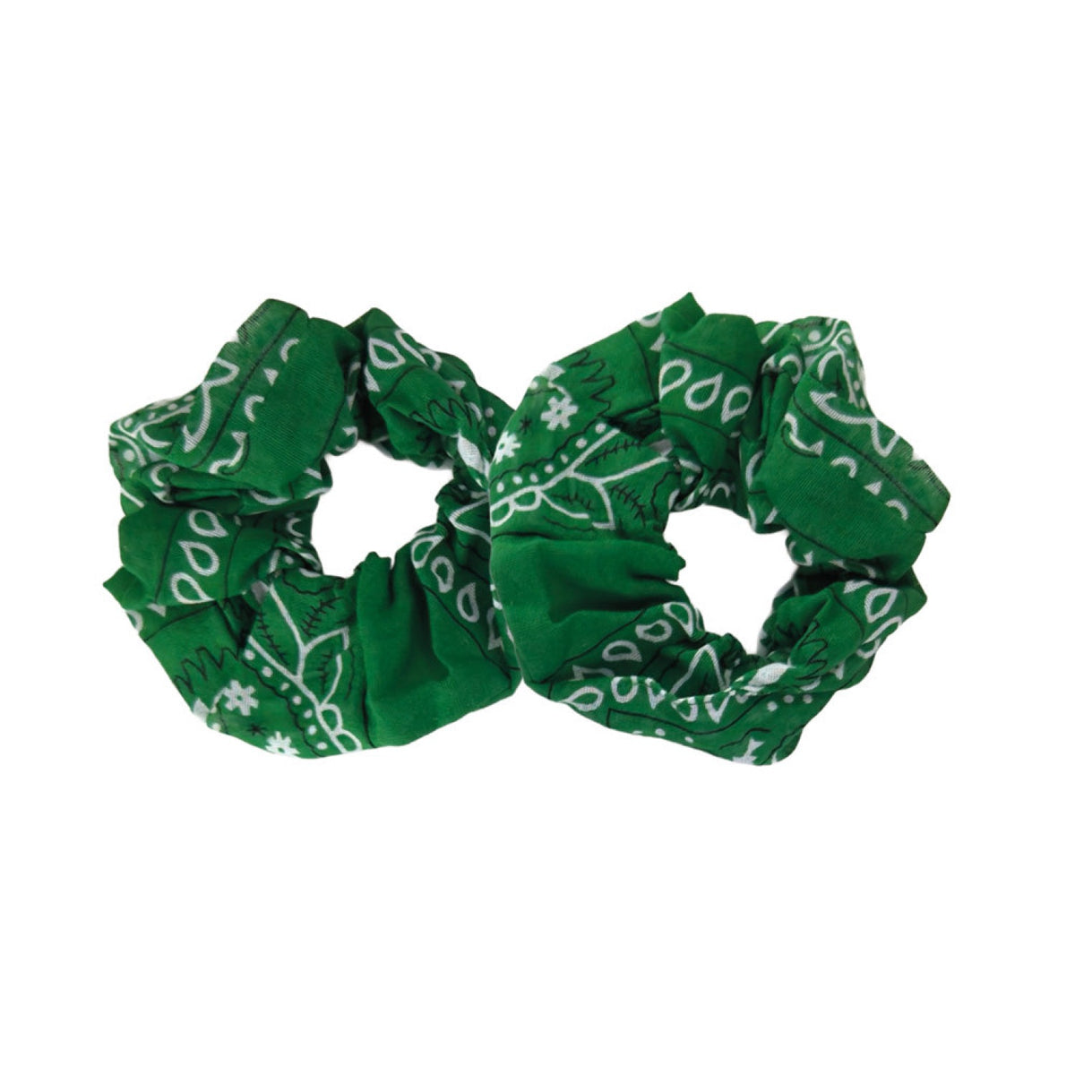 CHOUCHOUS BANDANA VERT FONCE x2