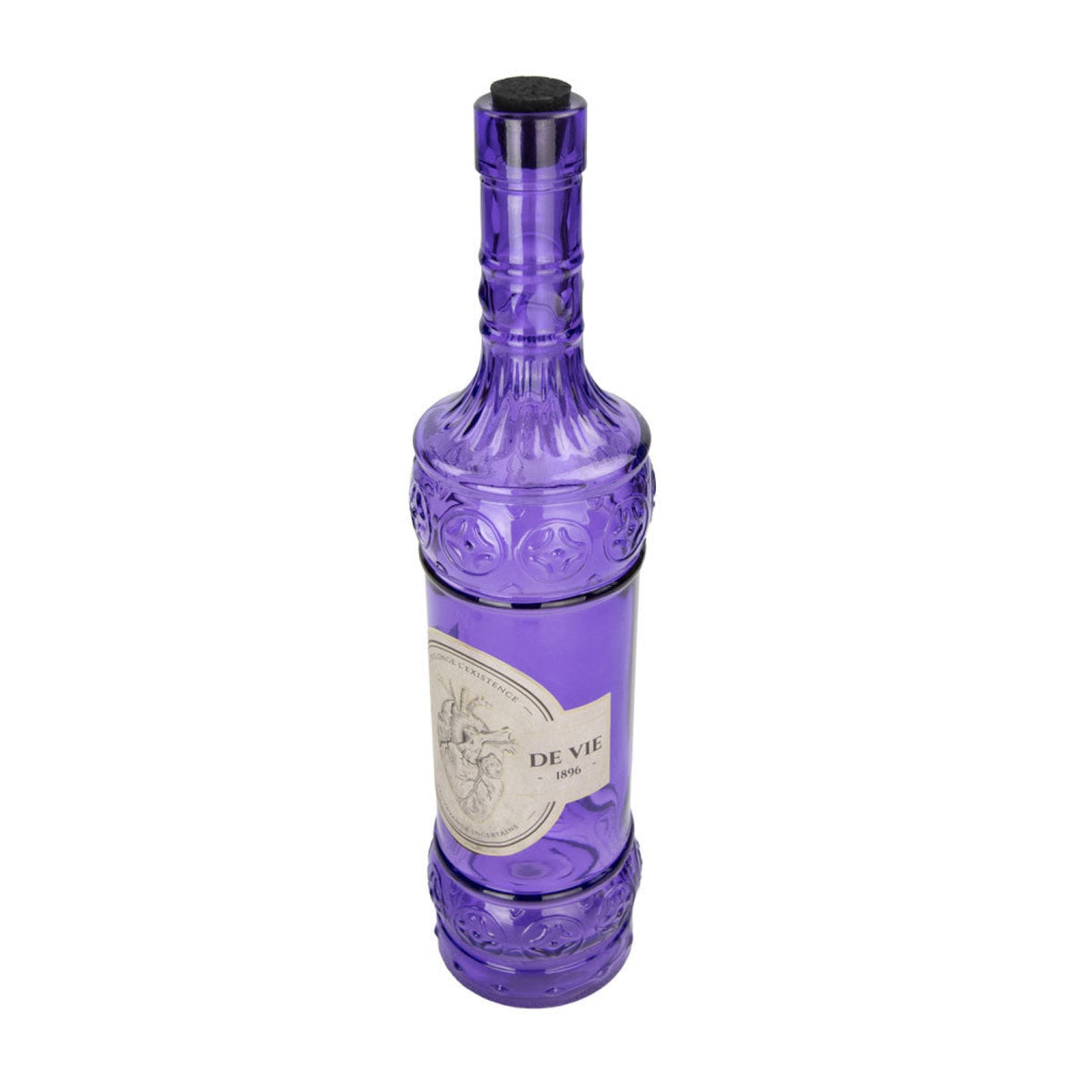 BOUTEILLE EN VERRE VIOLETTE HALLOWEEN