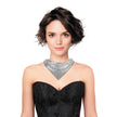 BANDANA BIJOU METALLISE ARGENTE