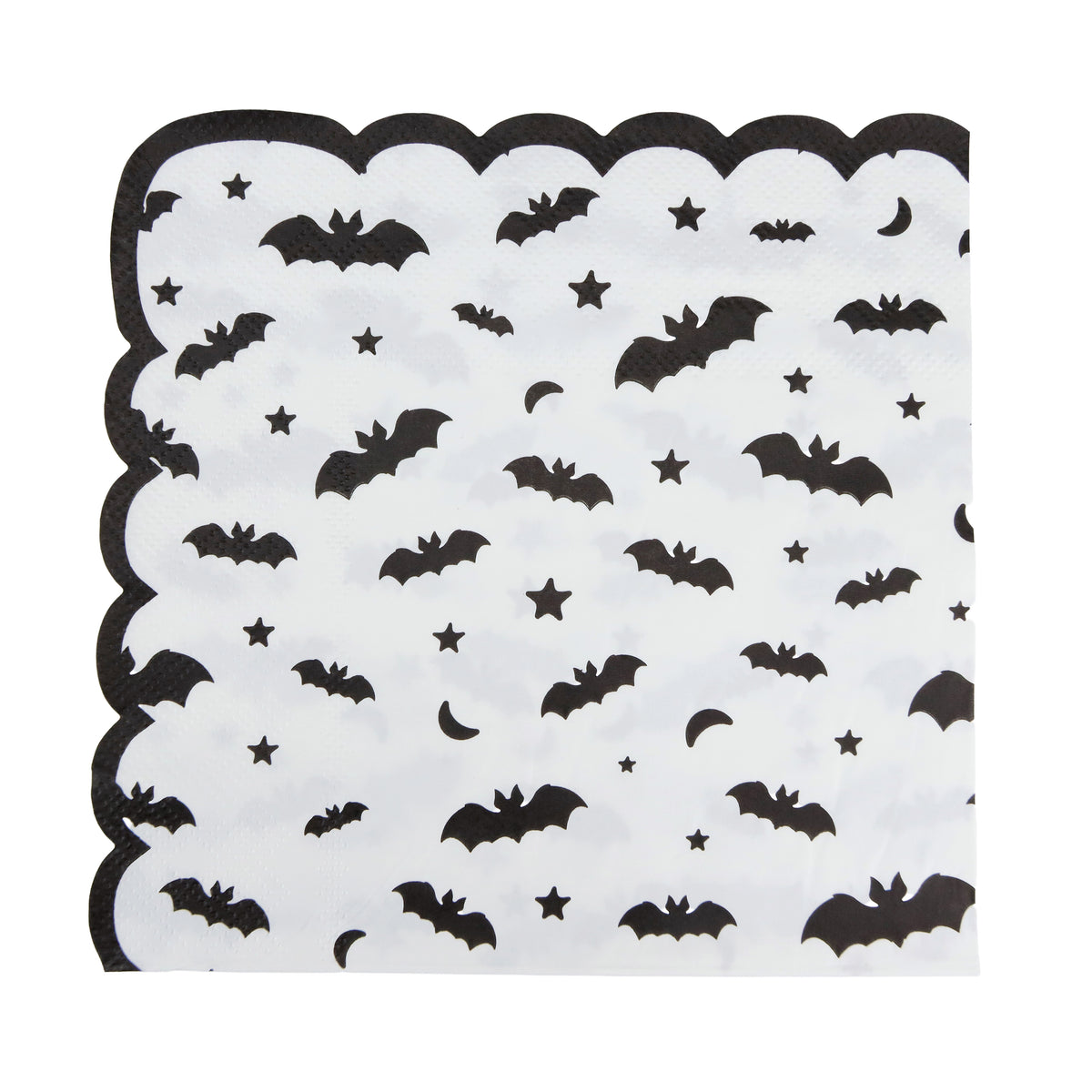 SERVIETTES FESTONNEES 33X33CM CHAUVE SOURIS X 16