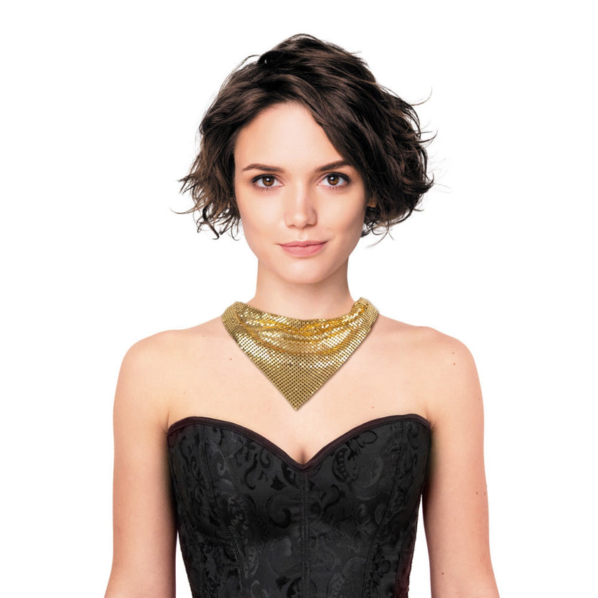 BANDANA BIJOU METALLISE DORE