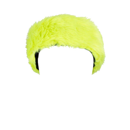 BANDEAU FOURRURE JAUNE FLUO