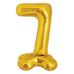 Ballon Chiffre 7 Doré Standing 40