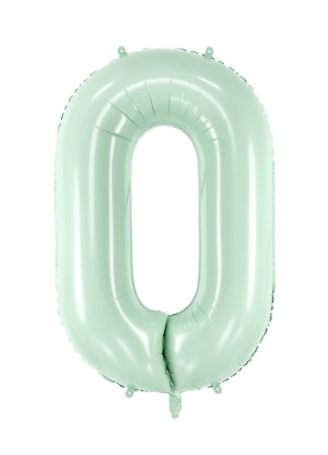 Ballon Chiffre 0 Vert 28