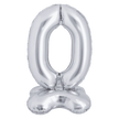Ballon Chiffre 0 Argent Standing 40