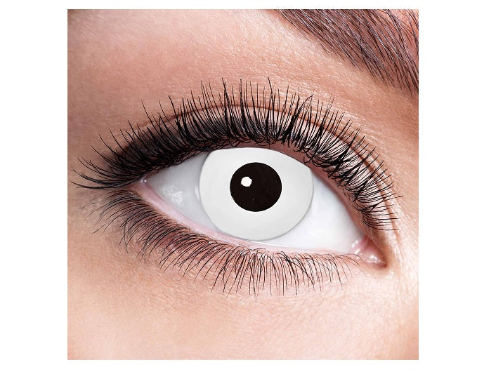 lentilles de contact zombie à iris blanc 7 jours