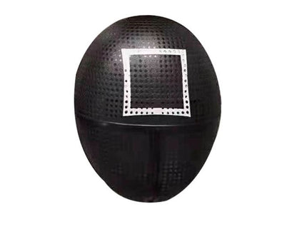 masque coque noir motif carre adulte
