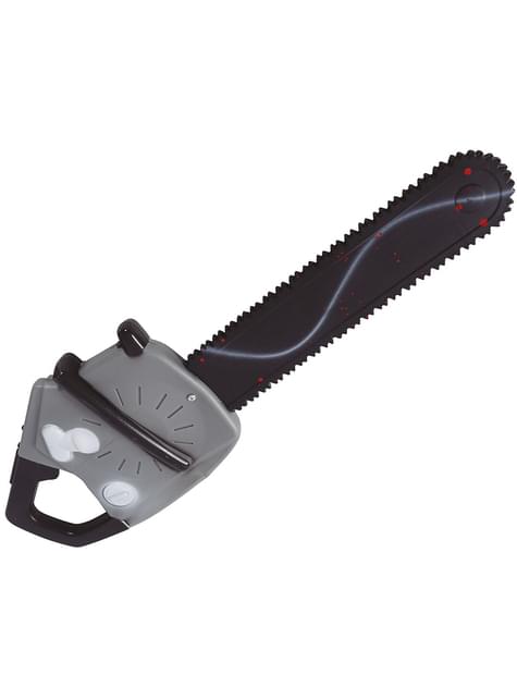 Tronçonneuse électrique factice grise et noire