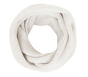 écharpe tube tricot blanc