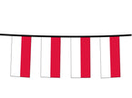 guirlande 12 drapeaux fanions pologne 4.5m