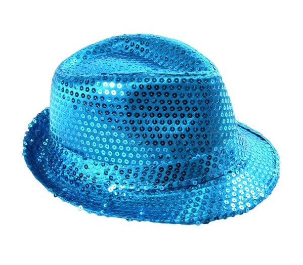 chapeau tribly sequins turquoise