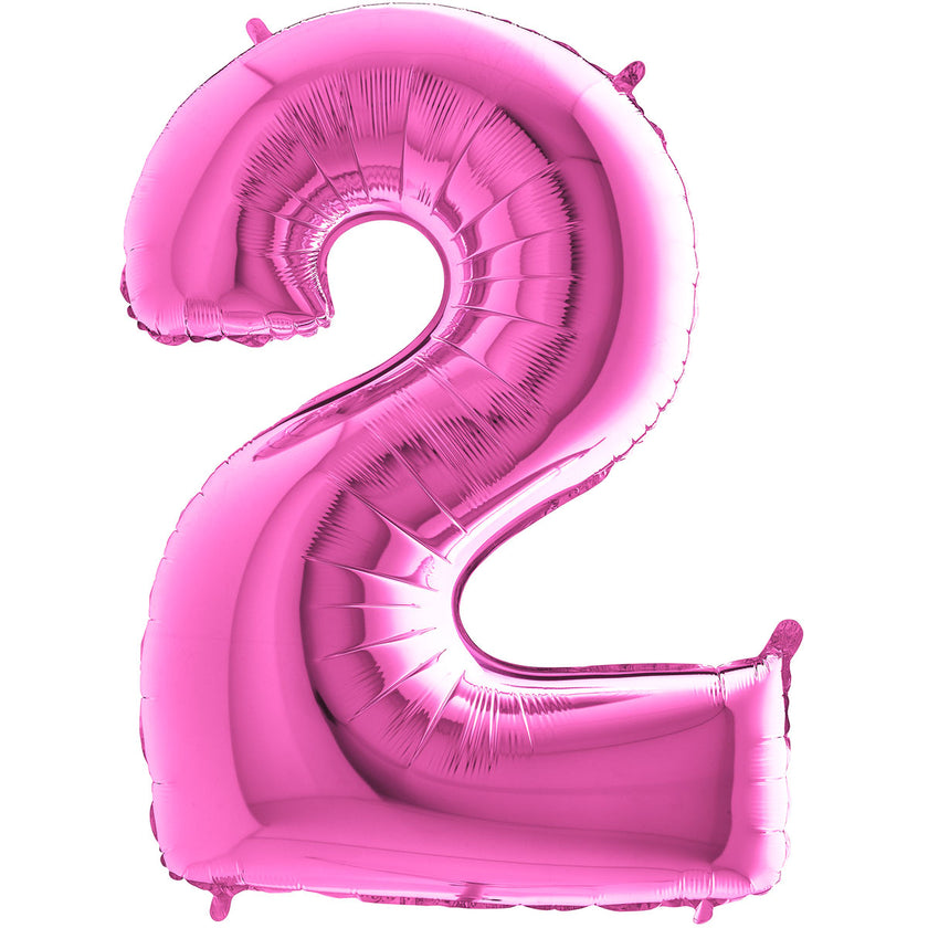 Chiffre 2 Fuchsia 14